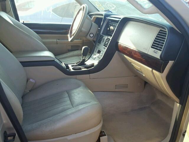 5LMEU68H25ZJ27111 - 2005 LINCOLN AVIATOR GOLD photo 5