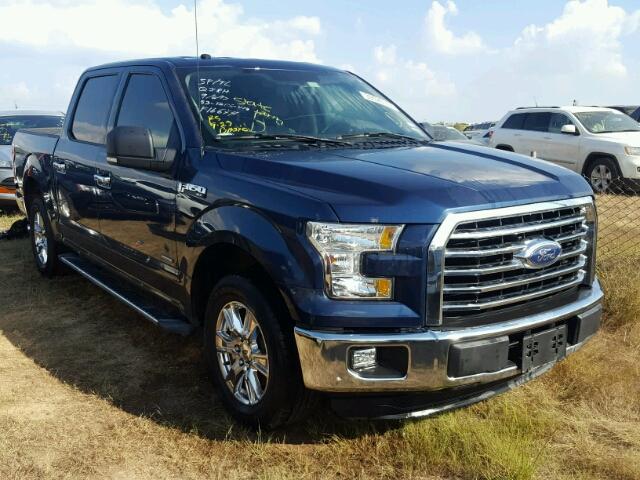 1FTEW1CP1GKF16644 - 2016 FORD F150 SUPER BLUE photo 1