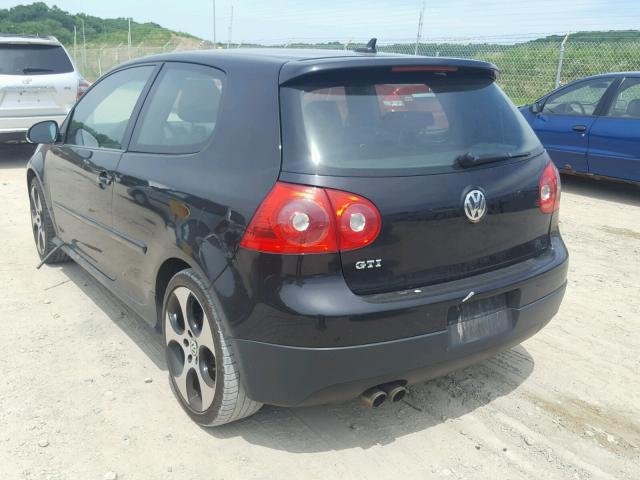 WVWEV71K47W249053 - 2007 VOLKSWAGEN NEW GTI BLACK photo 3