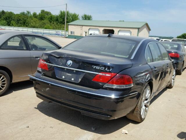 WBAHN83567DT65678 - 2007 BMW 750 BLUE photo 4