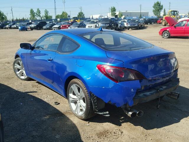 KMHHT6KD1AU029302 - 2010 HYUNDAI GENESIS CO BLUE photo 3