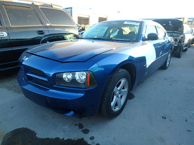 2B3KA43D39H530677 - 2009 DODGE CHARGER BLUE photo 2