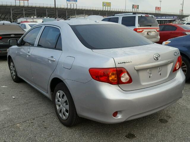 2T1BU4EE3AC531872 - 2010 TOYOTA COROLLA SILVER photo 3