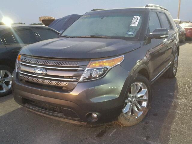 1FM5K7F84FGC62315 - 2015 FORD EXPLORER GRAY photo 2