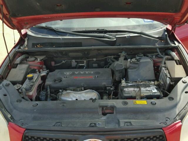 JTMZD33V875076163 - 2007 TOYOTA RAV4 RED photo 7