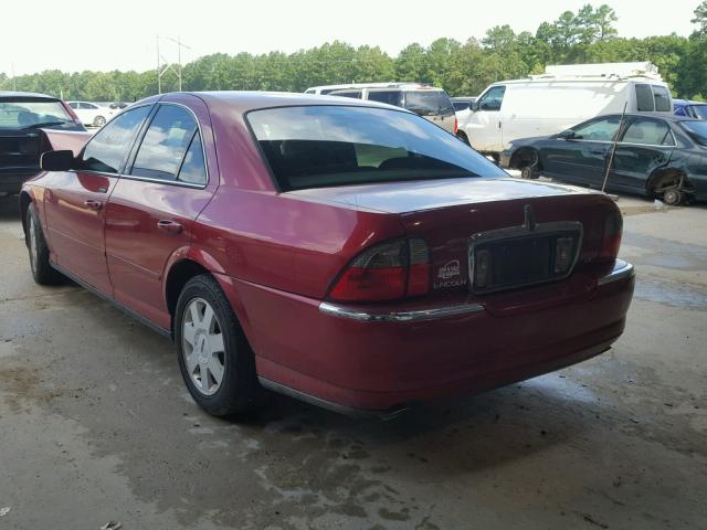 1LNHM86SX4Y675890 - 2004 LINCOLN LS 红色 照片 3