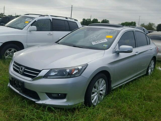 1HGCR2F82EA202594 - 2014 HONDA ACCORD SILVER photo 2