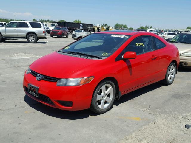 2HGFG12978H552370 - 2008 HONDA CIVIC EXL წითელი ფოტო 2