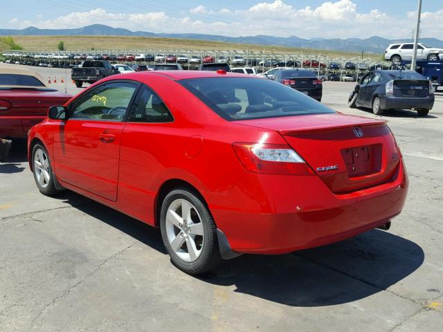 2HGFG12978H552370 - 2008 HONDA CIVIC EXL წითელი ფოტო 3