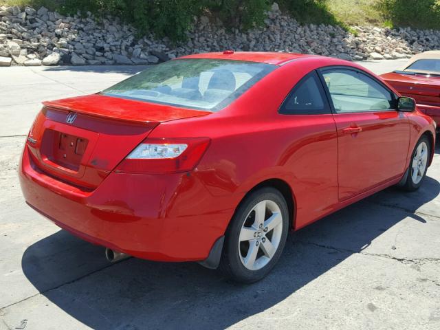2HGFG12978H552370 - 2008 HONDA CIVIC EXL წითელი ფოტო 4