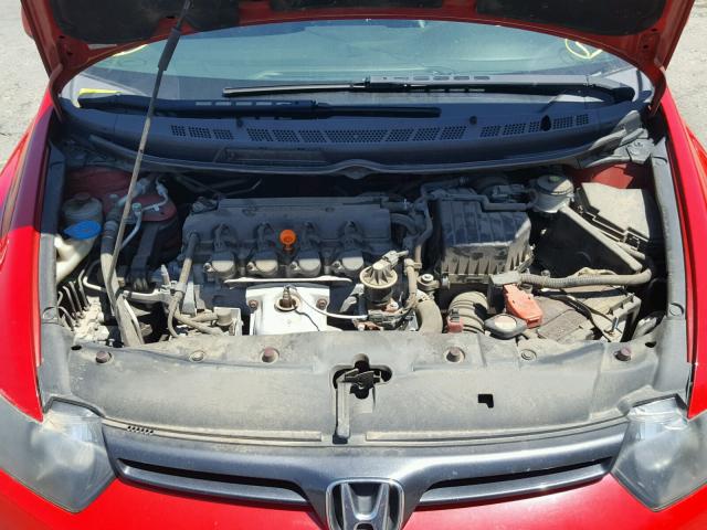 2HGFG12978H552370 - 2008 HONDA CIVIC EXL წითელი ფოტო 7