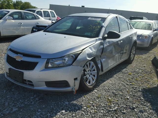 1G1PC5SH1B7267463 - 2011 CHEVROLET CRUZE LS GRAY photo 2