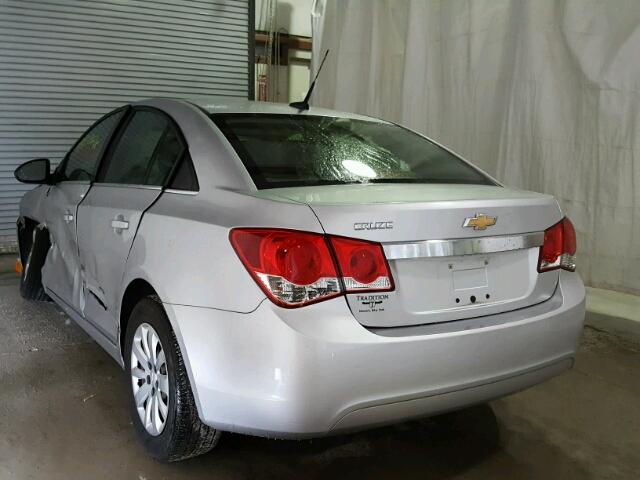 1G1PC5SH1B7267463 - 2011 CHEVROLET CRUZE LS GRAY photo 3