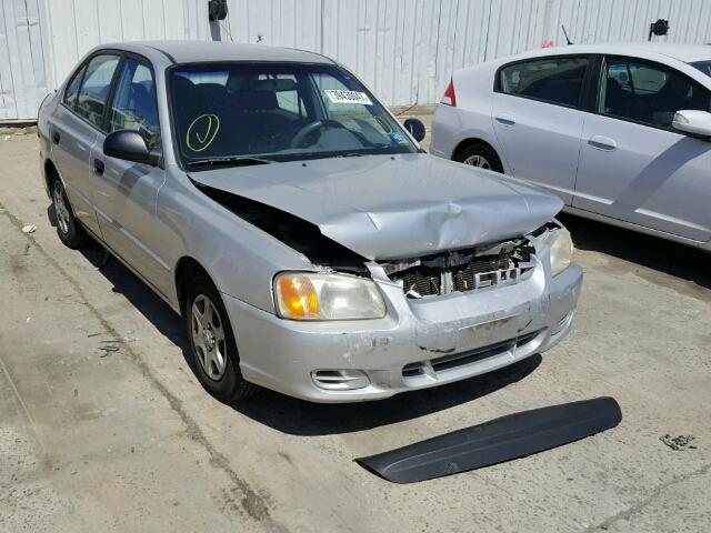 KMHCG45C62U335449 - 2002 HYUNDAI ACCENT GL GRAY photo 1