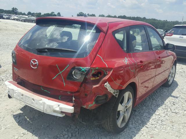 JM1BK143661434181 - 2006 MAZDA 3 HATCHBAC RED photo 4