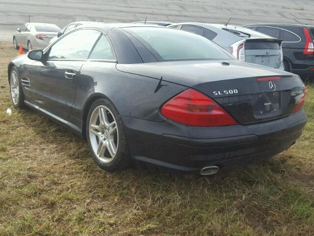 WDBSK75F96F115791 - 2006 MERCEDES-BENZ SL 500 BLACK photo 3