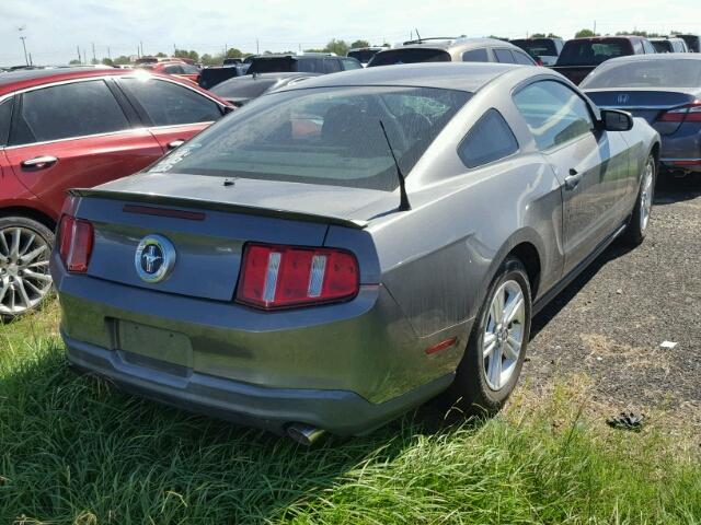 1ZVBP8AM6B5141646 - 2011 FORD MUSTANG GRAY photo 4