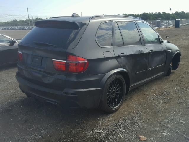 5YMGY0C56BLK26471 - 2011 BMW X5 M BLACK photo 4