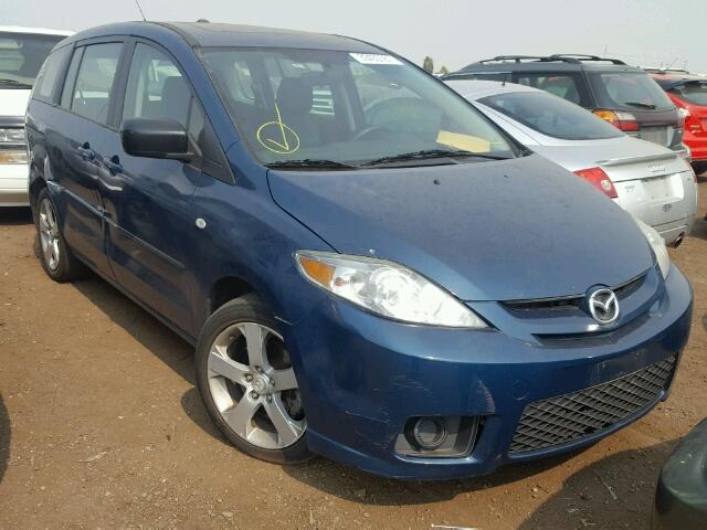 JM1CR29L170143531 - 2007 MAZDA 5 BLUE photo 1