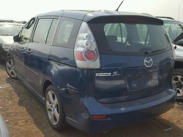 JM1CR29L170143531 - 2007 MAZDA 5 BLUE photo 3