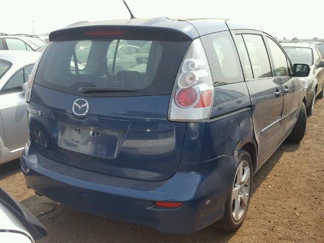 JM1CR29L170143531 - 2007 MAZDA 5 BLUE photo 4