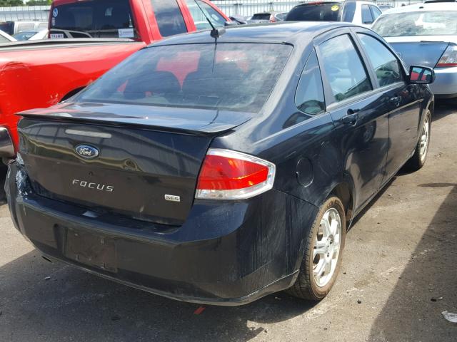 1FAHP36N09W253127 - 2009 FORD FOCUS SES BLACK photo 4