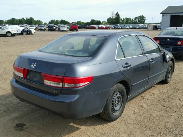 1HGCM56353A142280 - 2003 HONDA ACCORD LX GRAY photo 4