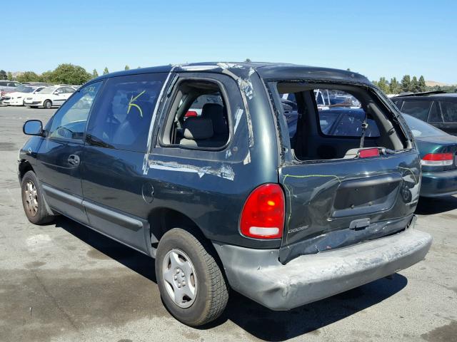 2B4GP25RXYR748637 - 2000 DODGE CARAVAN GREEN photo 3