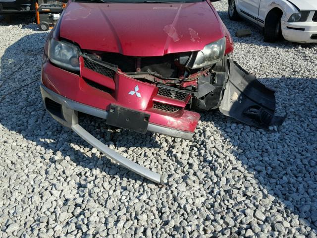 JA4LZ31F34U060080 - 2004 MITSUBISHI OUTLANDER RED photo 9