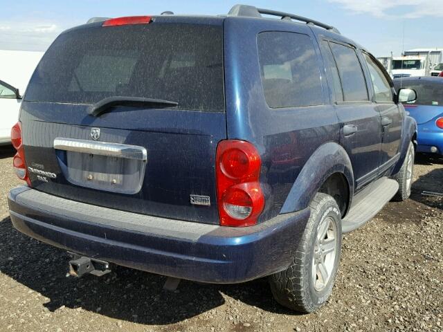 1D4HB48DX5F561521 - 2005 DODGE DURANGO SL BLUE photo 4