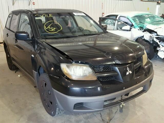 JA4LX31G03U034887 - 2003 MITSUBISHI OUTLANDER BLACK photo 1