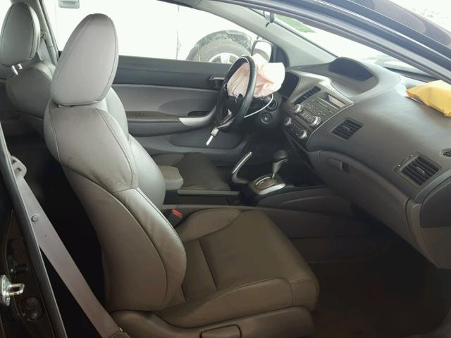 2HGFG12999H511210 - 2009 HONDA CIVIC EXL 黑色 照片 5