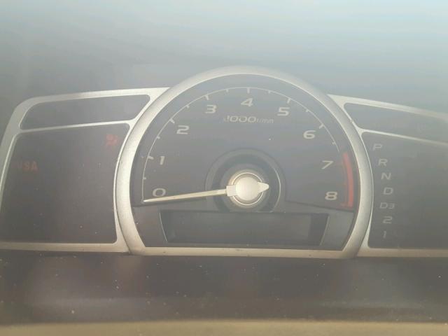 2HGFG12999H511210 - 2009 HONDA CIVIC EXL 黑色 照片 8