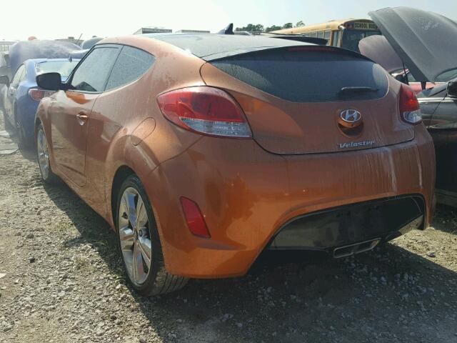 KMHTC6AD7GU279020 - 2016 HYUNDAI VELOSTER B ORANGE photo 3