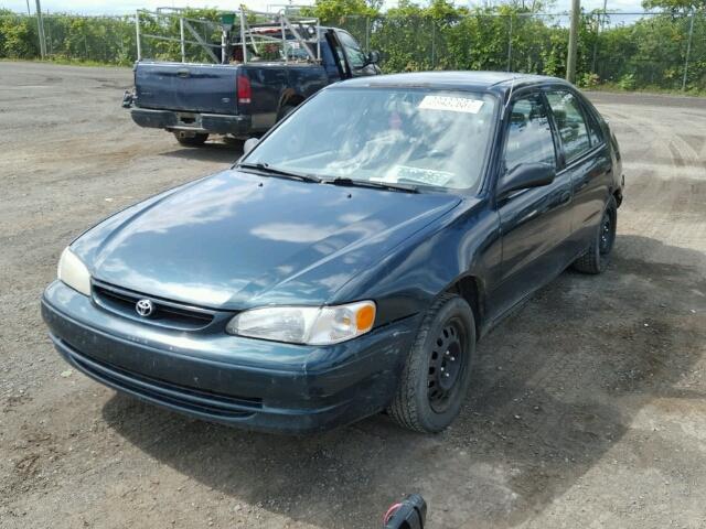 2T1BR12E1XC769619 - 1999 TOYOTA COROLLA VE GREEN photo 2