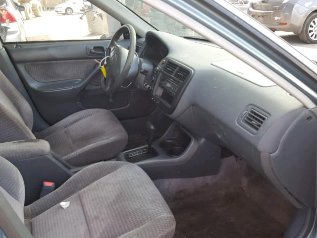 2HGEJ661XYH542737 - 2000 HONDA CIVIC BASE TEAL photo 5