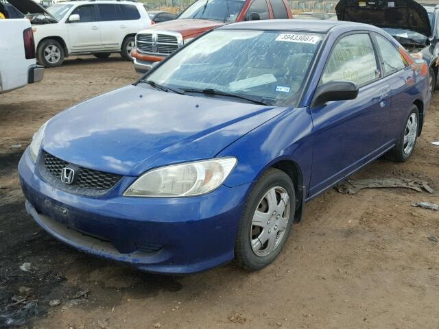 1HGEM22524L036826 - 2004 HONDA CIVIC BLUE photo 2