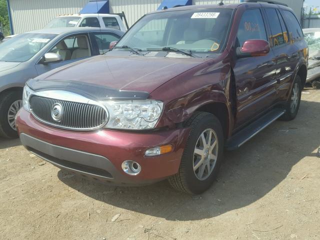 5GADT13S552272407 - 2005 BUICK RAINIER CX MAROON photo 2