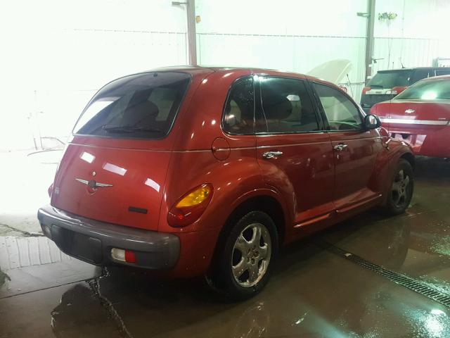 3C8FY4BB01T311259 - 2001 CHRYSLER PT CRUISER RED photo 4