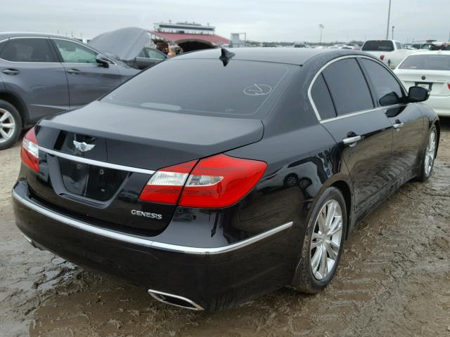 KMHGC4DD2DU234872 - 2013 HYUNDAI GENESIS BLACK photo 4