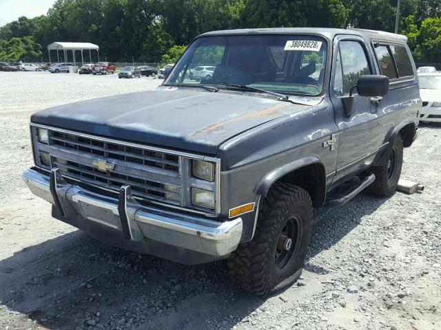 1G8EK18H4GF125245 - 1986 CHEVROLET BLAZER K10 BLUE photo 2