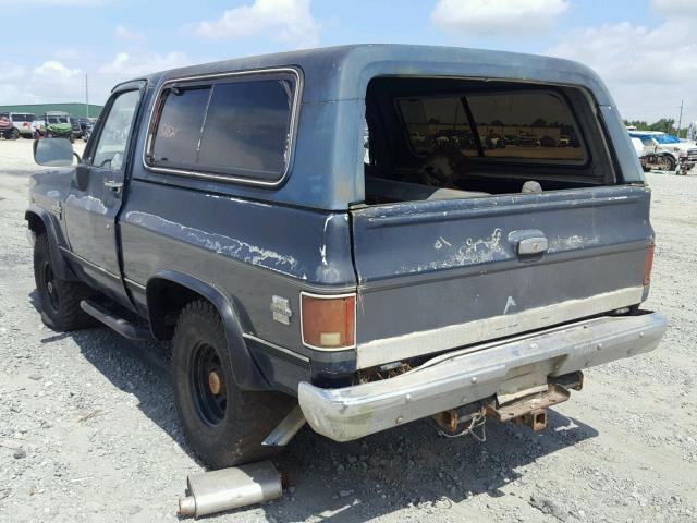 1G8EK18H4GF125245 - 1986 CHEVROLET BLAZER K10 BLUE photo 3