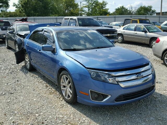 3FAHP0JA9AR262533 - 2010 FORD FUSION SEL BLUE photo 1