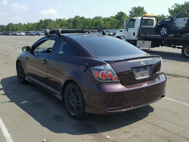 JTKDE167X80244630 - 2008 TOYOTA SCION TC 勃艮第红 照片 3