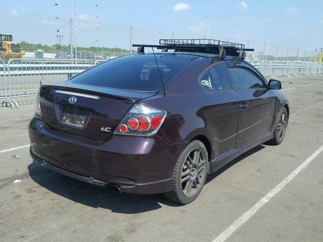 JTKDE167X80244630 - 2008 TOYOTA SCION TC 勃艮第红 照片 4