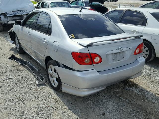 2T1BY32E05C360152 - 2005 TOYOTA COROLLA XR 银色 照片 3