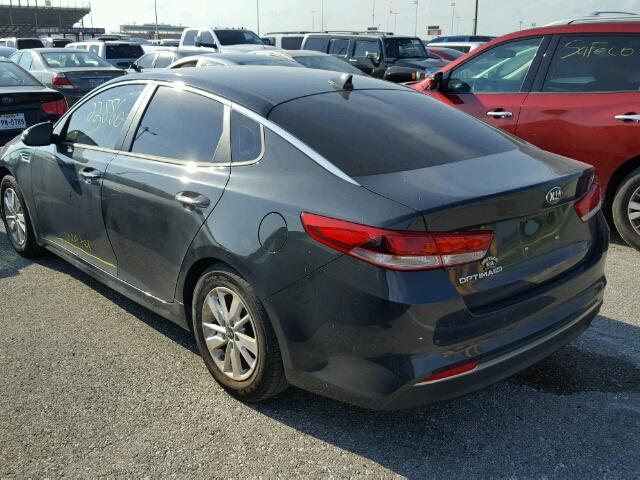 5XXGT4L38GG085567 - 2016 KIA OPTIMA LX CHARCOAL photo 3