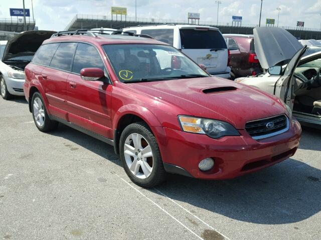 4S4BP67C554393108 - 2005 SUBARU LEGACY OUT RED photo 1