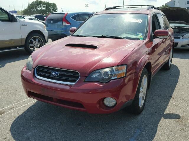 4S4BP67C554393108 - 2005 SUBARU LEGACY OUT RED photo 2