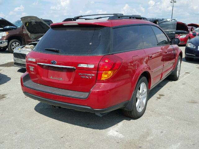 4S4BP67C554393108 - 2005 SUBARU LEGACY OUT RED photo 4